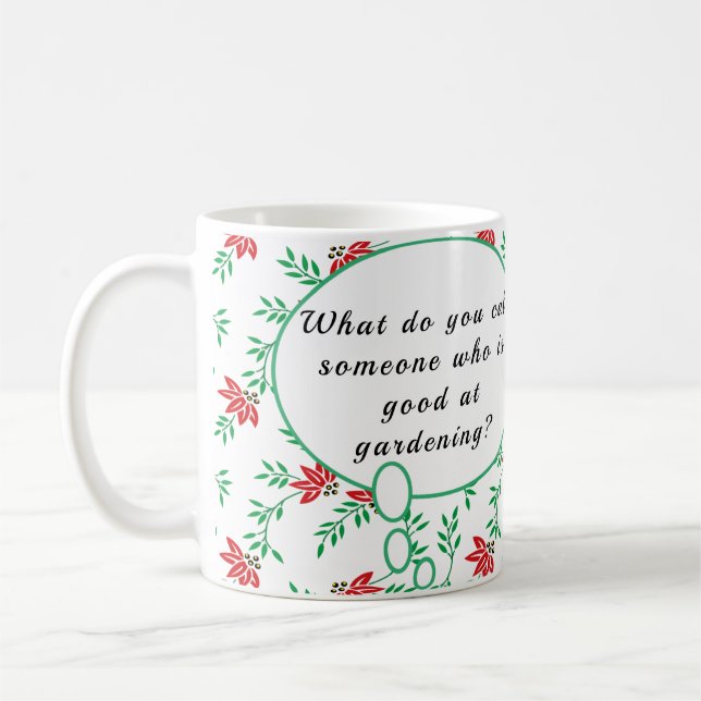 Caneca De Café Bom no Gardening Mug (Esquerda)