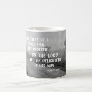 Caneca De Café Bom verso da bíblia dos salmos do homem