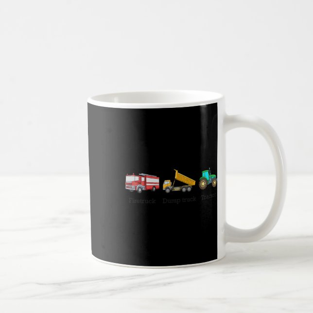 Caneca De Café Bomba de caminhão de bombeiros Trator Sutil Anti T (Direita)