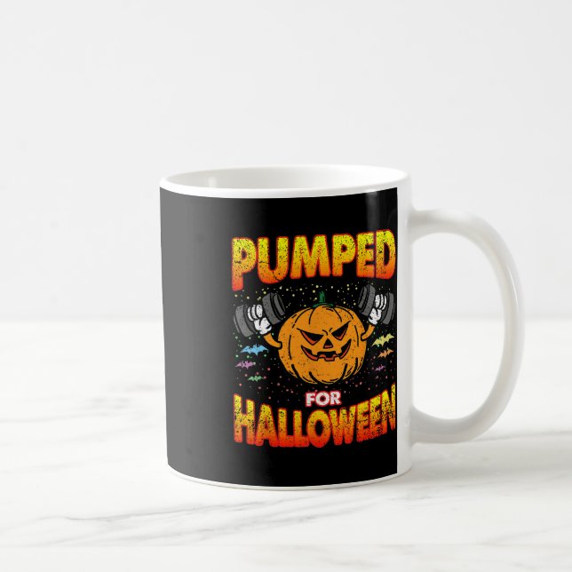 Caneca De Café Bombardeada Para O Halloween Costume Gym Workout B (Direita)