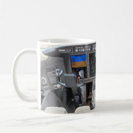 Caneca De Café Bombardier Challenger 300 Cockpit Mug