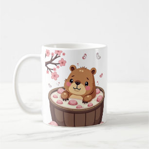 Caneca De Café Bombas de Banho Relaxamento em Jacuzzi de Capivara