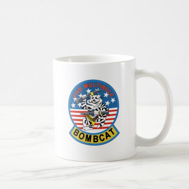 Caneca De Café bombcat do tomcat f-14 (Direita)