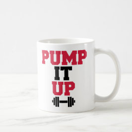 Caneca De Café Bombeie-o acima das citações do Gym