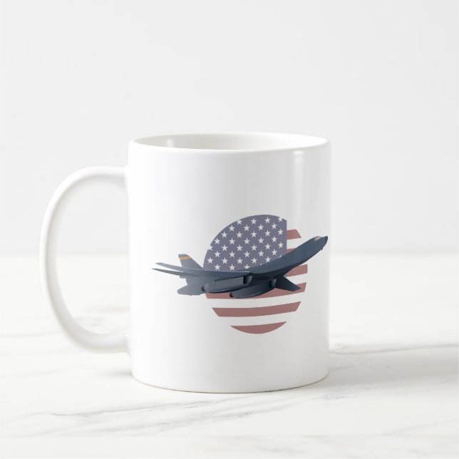 Caneca De Café Bombeiro B-1 Lancer Americano (Esquerda)