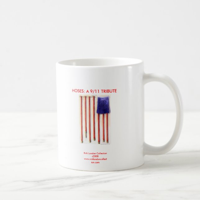 Caneca de Café Bombeiro Bandeira Americana 11 de S (Direita)