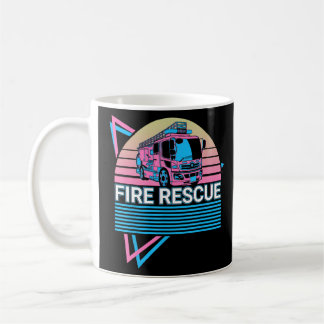 Caneca De Café Bombeiro Bombeiro Salvamento de Fogo Retroativo