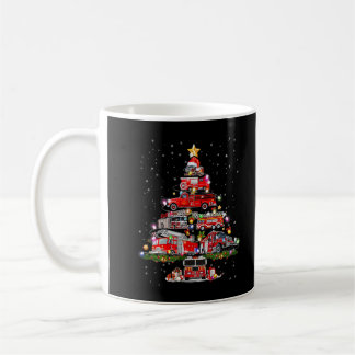 Caneca De Café Bombeiro da árvore de Natal Caminhão de Fogo do Xm