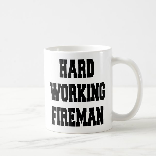 Caneca De Café Bombeiro duro (Direita)