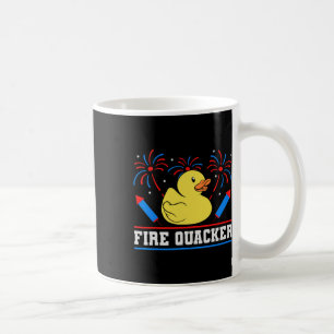 Caneca De Café Bombeiro Quacker Rubber Duck 4 de julho