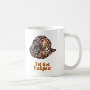Caneca De Café Bombeiro Vermelho