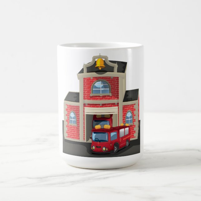Caneca De Café Bombeiros e Caminhão de Fogo (Centro)