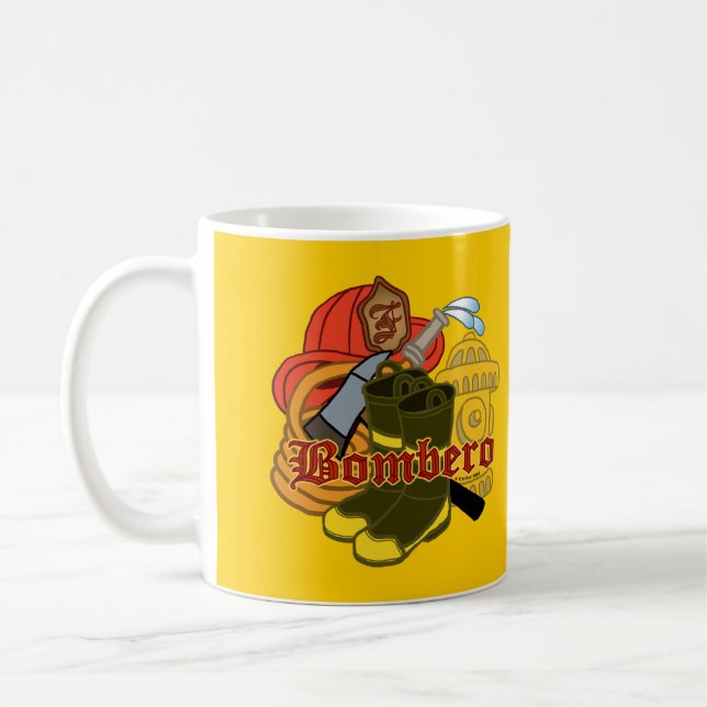Caneca De Café Bombero Bombeiro (Esquerda)