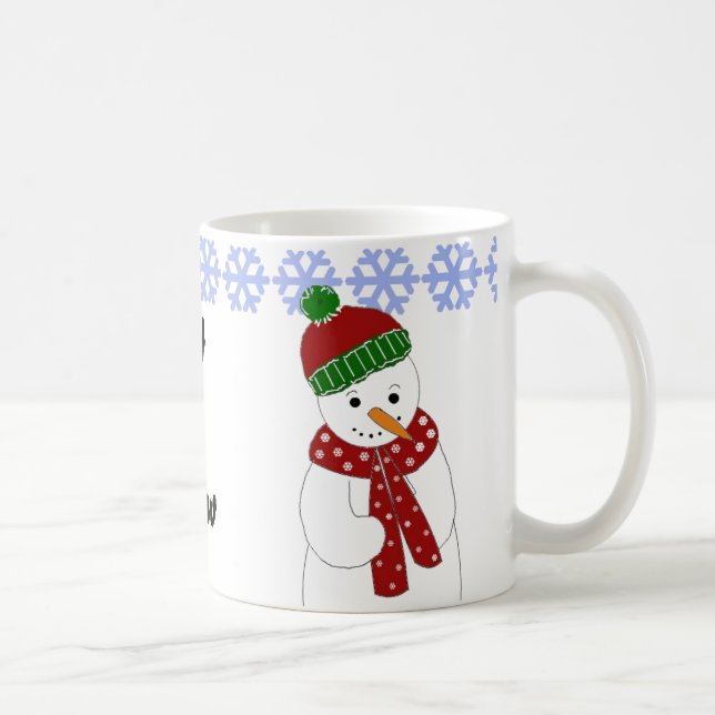 Caneca De Café Bomem de Neve Alegre (Direita)