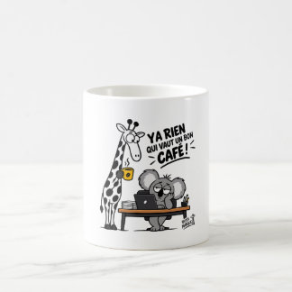 Caneca De Café Bon Café – Funny Giraffe & Koala