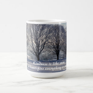 Caneca De Café Bondade é como neve - citação de Kahlil Gibraltar