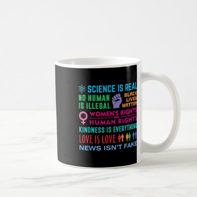 Caneca De Café Bondade É Tudo, Vida Negra, Ciência É (Direita)