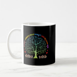 Caneca De Café Bondade Paz Igualdade Amor Inclusão Esperança