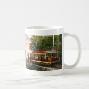 Caneca De Café Bonde Elétrico de Viagem e Transporte Antigo