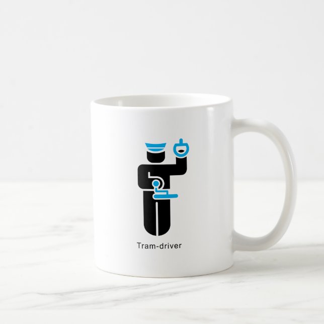 Caneca De Café bonde-motorista (Direita)