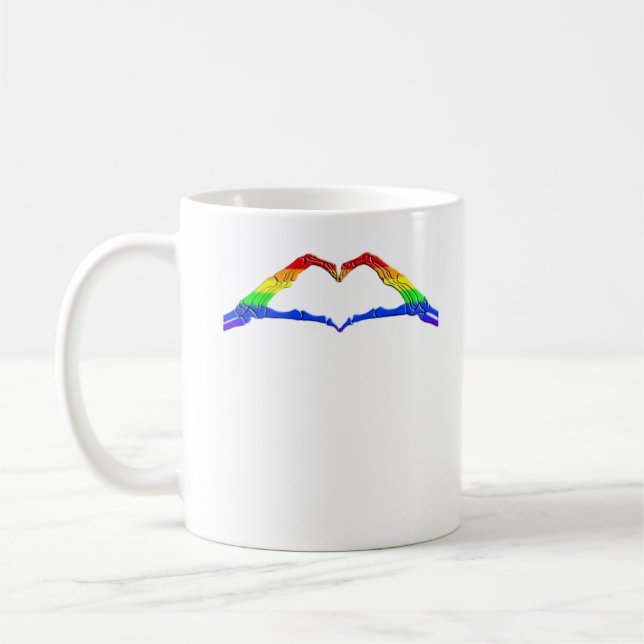 Caneca De Café Bone Hands Heart Classic (Esquerda)