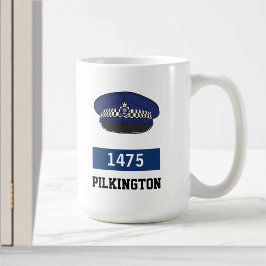 Caneca De Café BONÉ Simples da Polícia do Reino Unido - Adicionar