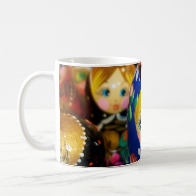 Caneca De Café Bonecas de ninho russas (Esquerda)