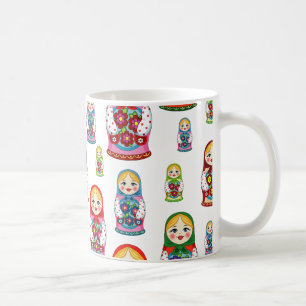 Caneca De Café bonecas russas