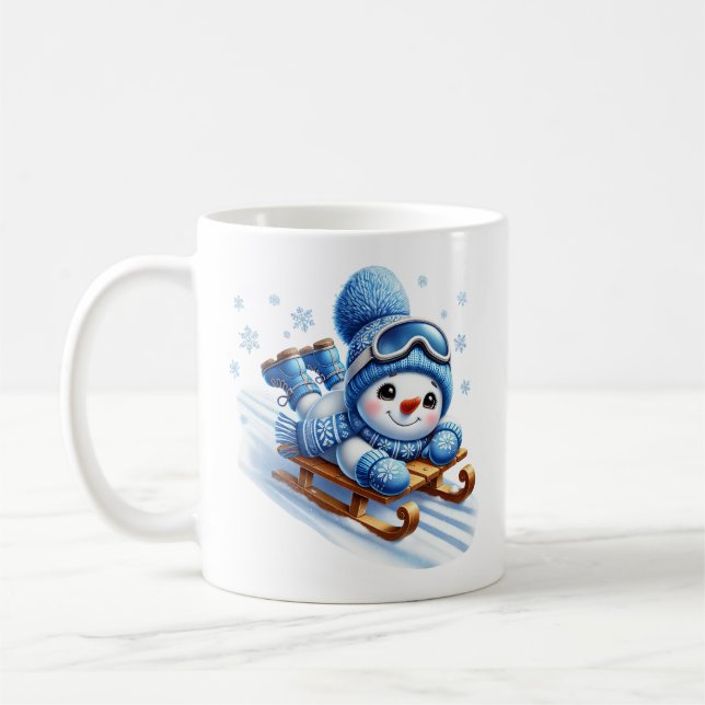 Caneca de Café Boneco de Neve (Esquerda)