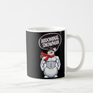 Caneca De Café Boneco de Neve Abdominal 6 Pack Abs Natal Para Hom