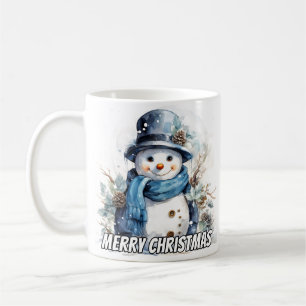 Caneca De Café Boneco de Neve Alegre Tempinho de Inverno
