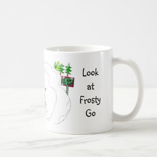 Caneca De Café Boneco de Neve Andando