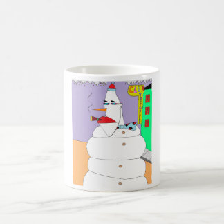 Caneca De Café Boneco de neve da parte alta da cidade