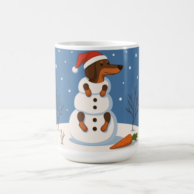 Caneca De Café Boneco de Neve Dachshund  (Centro)