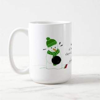 Caneca De Café Boneco de Neve de Boliche