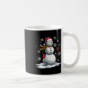 Caneca De Café Boneco de Neve de Golfe Jogador de Golfe Chapéu de