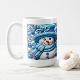 Caneca De Café Boneco de Neve de Natal 3D