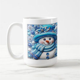 Caneca De Café Boneco de Neve de Natal 3D
