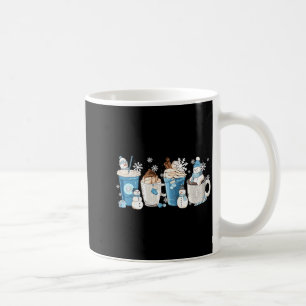 Caneca De Café Boneco de Neve Divertido Retro Café de Inverno C L