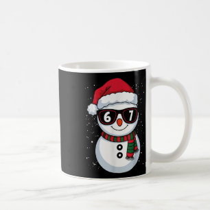 Caneca De Café Boneco de Neve Engraçado Seis Sete Natal 67 Meme G