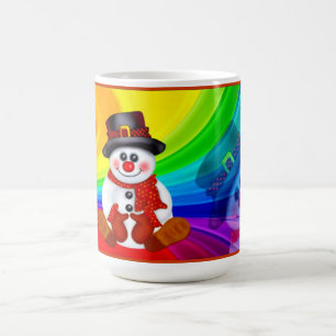 Caneca De Café Boneco de Neve Feliz
