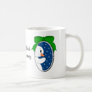 Caneca De Café Boneco de Neve na Janela