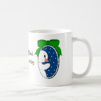 Caneca De Café Boneco de Neve na Janela