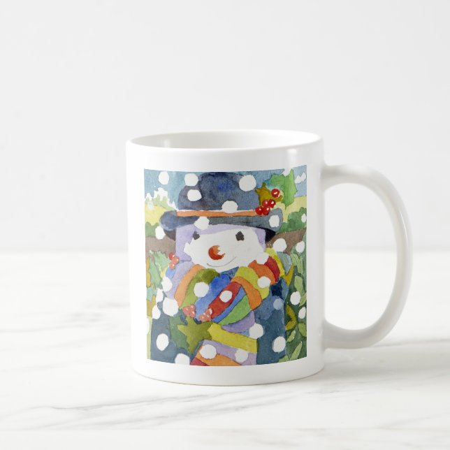 Caneca De Café Boneco de neve na neve 2011 (Direita)