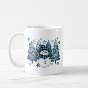 Caneca De Café Boneco de Neve Natal Divertido Árvores de Natal Fé
