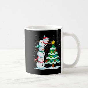 Caneca De Café Boneco de Neve Natal Divertido Topper Árvore Féria