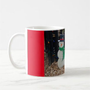 Caneca De Café Boneco de neve no inverno para o Natal