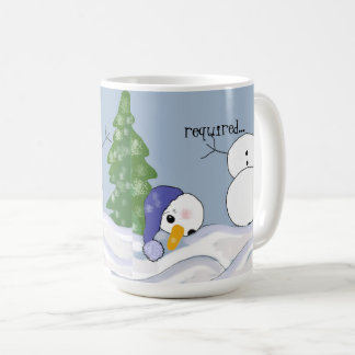 Caneca De Café Boneco de Neve Precisa de Ajuda Engraçado