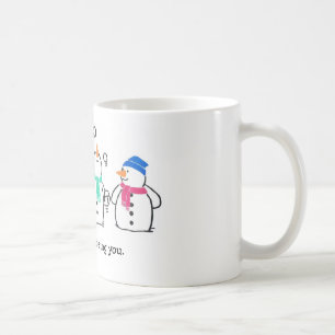 Caneca De Café Bonecos de neve engraçados