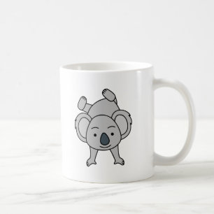 Caneca De Café Bonita Bebê Koala Com Um Sorriso Fazendo Uma Mão